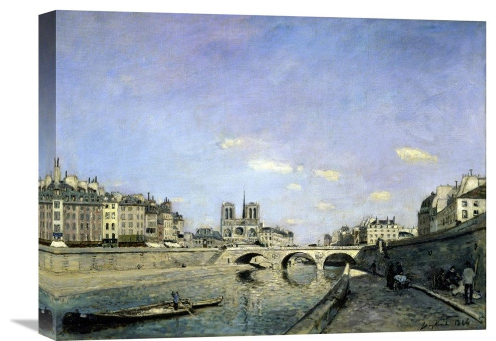 "The Seine and Notre-Dame in Paris" Artwork, 22"x16"