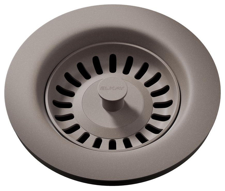 LKQS35SM Drain Fitting with Removable Basket Strainer and Stopper Silvermist
