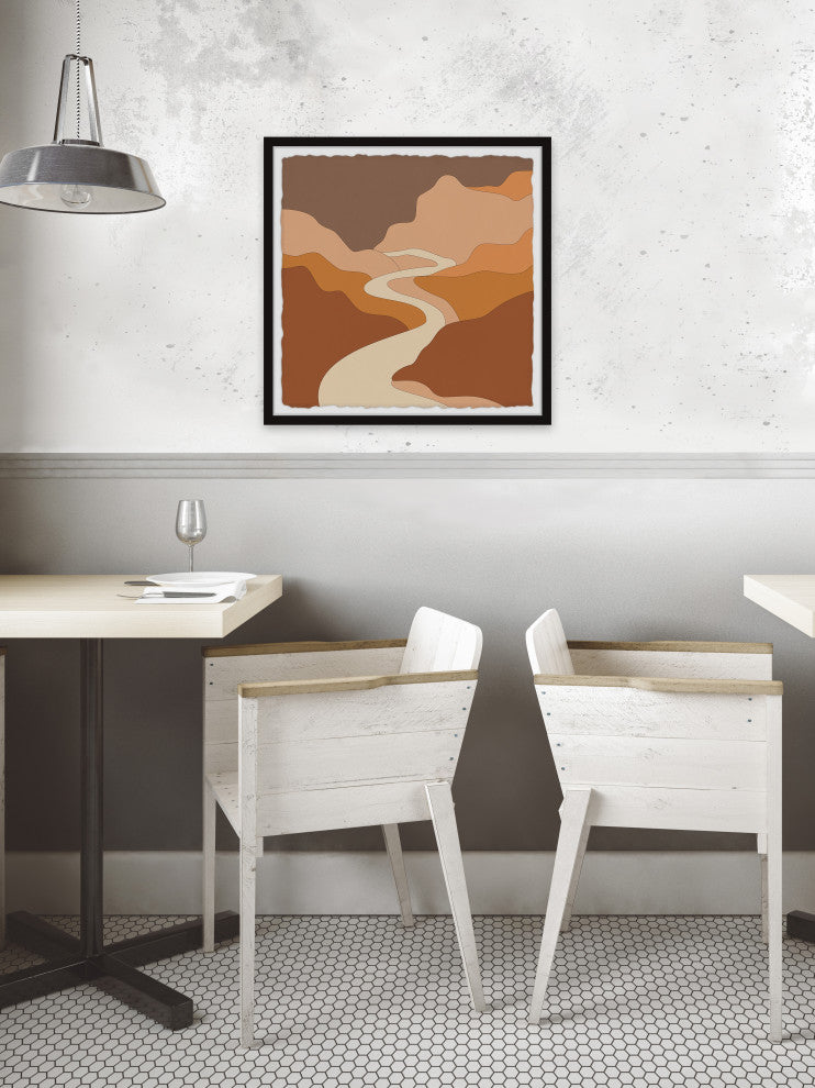 "The Endless River" Framed Painting Print, 32x32