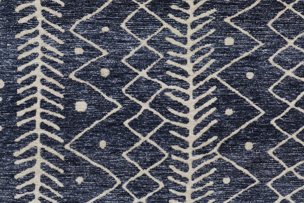 Weave & Wander Oliena Rug, Denim, 8'x10'
