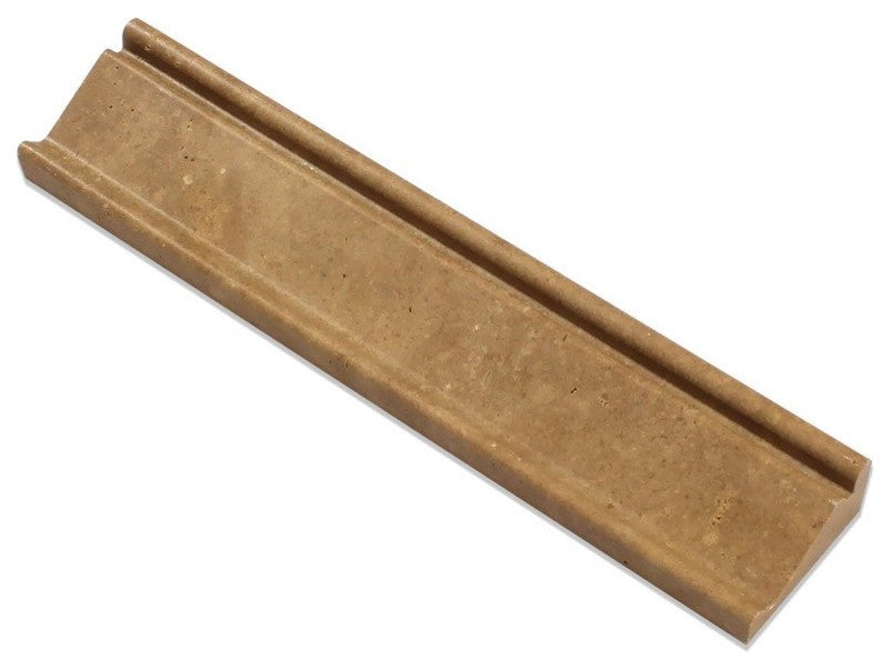 Noce Travertine Honed Crown - Mercer Molding Trim