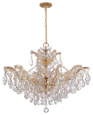 Crystorama Lighting Group 4439-CL-MWP Maria Theresa 6 Light 27"W - Gold