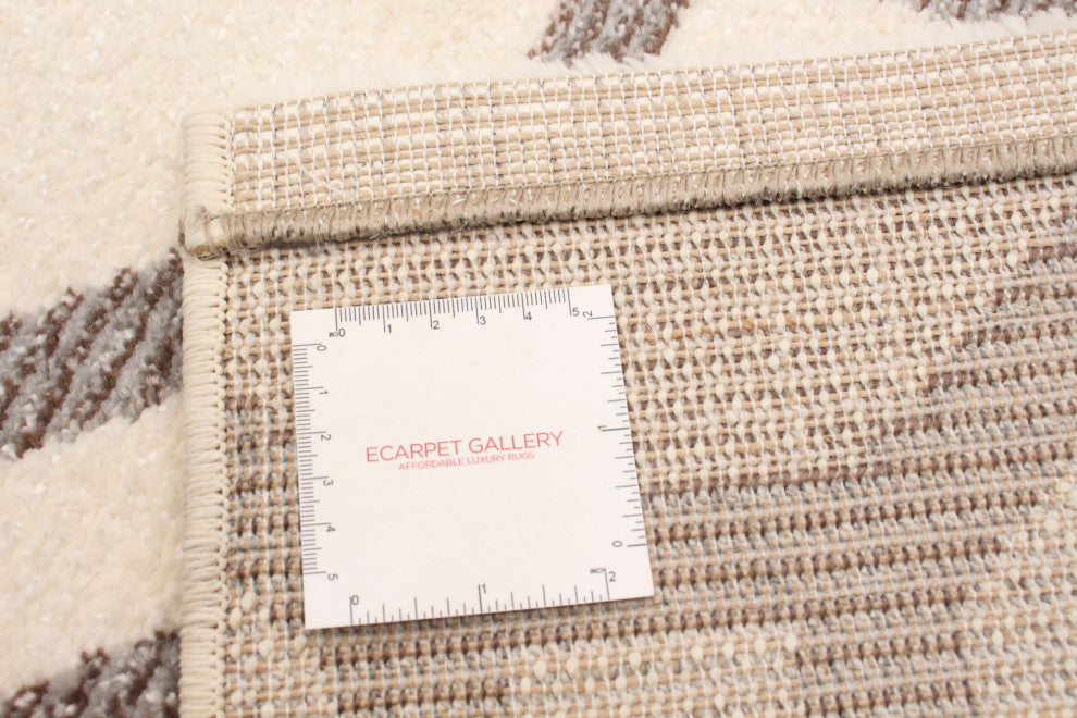 eCarpetGallery Geometric Area Rug 5x7, Ivory
