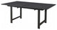 HomeRoots Adjustable Charcoal Black Distressed Oak And Steel Dining Table