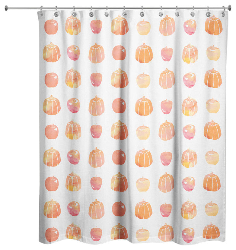Watercolor Fall Shower Curtain, 71"x74"
