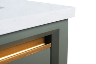 Vanity Art Bathroom Vanity With Sink, Vintage Green, 60" Single