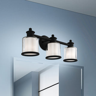 Livex Lighting Middlebush 3 Light Black Vanity Sconce