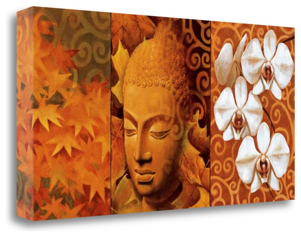 "Buddha Panel II" By Keith Mallett, Giclee Print on Gallery Wrap Canvas
