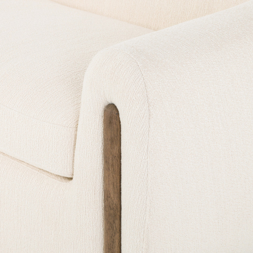 Lyla Sofa, 86" Kerbey Ivory, Distressed Natural