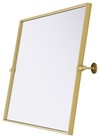 Home Living 24x32 Pivot Mirror, Brass