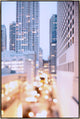 30x45 Pastel Nights, Framed Artwork, Silver