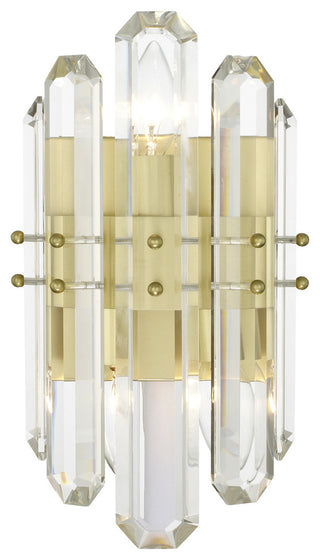 Bolton 2-Light Wall Mount, Aged Brass