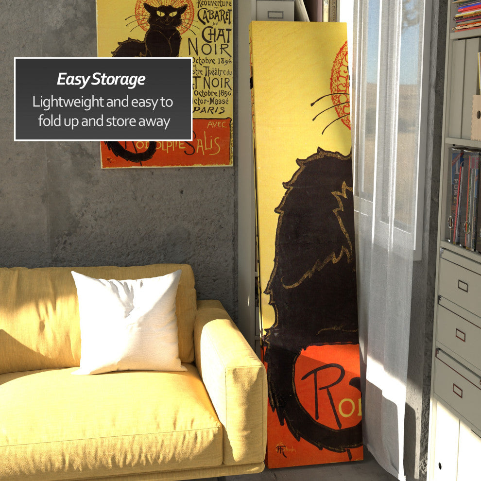 6'' Tall Double Sided Chat Noir Room Divider