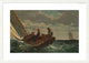 "Breezing Up" Framed Digital Print by Winslow Homer, 39x27"
