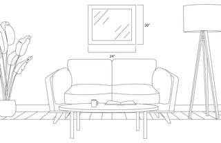 Meade Framed Wall Mirror, Espresso Textured, 20"x24"