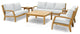 Douglas Nance Somerset Deep Seating Loveseat, Natural