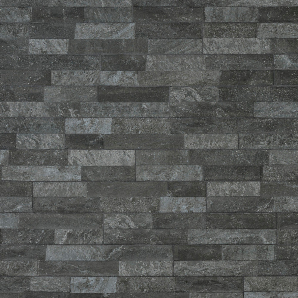 Ordino Black Porcelain Wall Tile