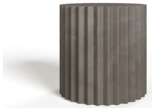 Modrest Evadale - Modern Grey Concrete End Table