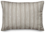 Gray Petal Lines 14x20 Indoor/Outdoor Pillow