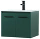 Elegant Decor Penn 24" Aluminum Alloy MDF Single Bathroom Vanity in Green