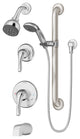 Origins 2-Handle Tub and Shower Faucet With Hand Shower, 2.0 GPM, Chrome