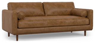 Morrison 89-inch Sofa, Caramel Brown