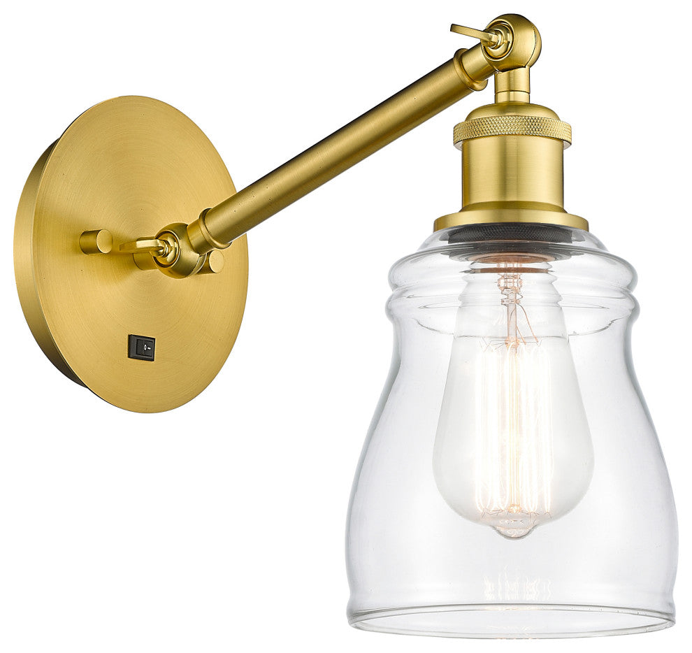 Innovations 317-1W-SG-G392-LED 1-Light Sconce, Satin Gold