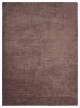 Hand Knotted Loom Silk Mix Area Rug Solid Light Brown, (Rectangle) 6'x9'