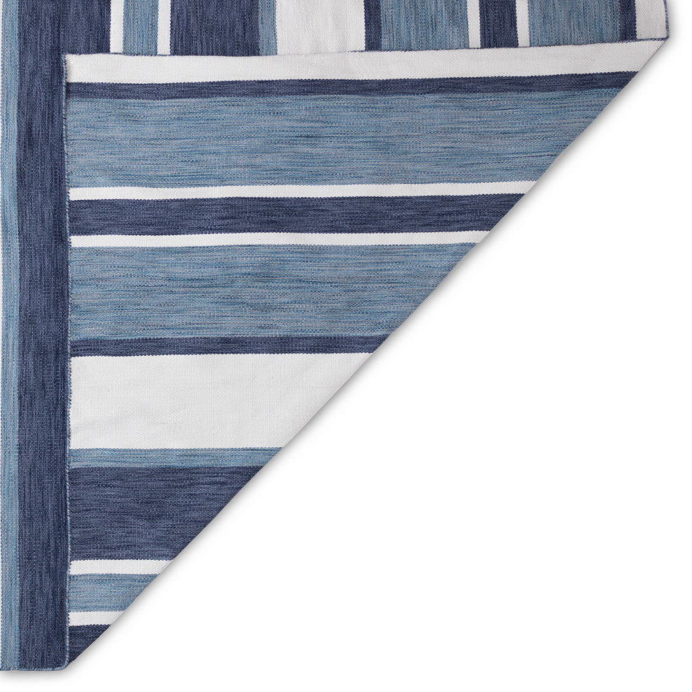 Sorrento Boat Stripe Indoor/Outdoor Rug, Navy, 7'6"x9'6"
