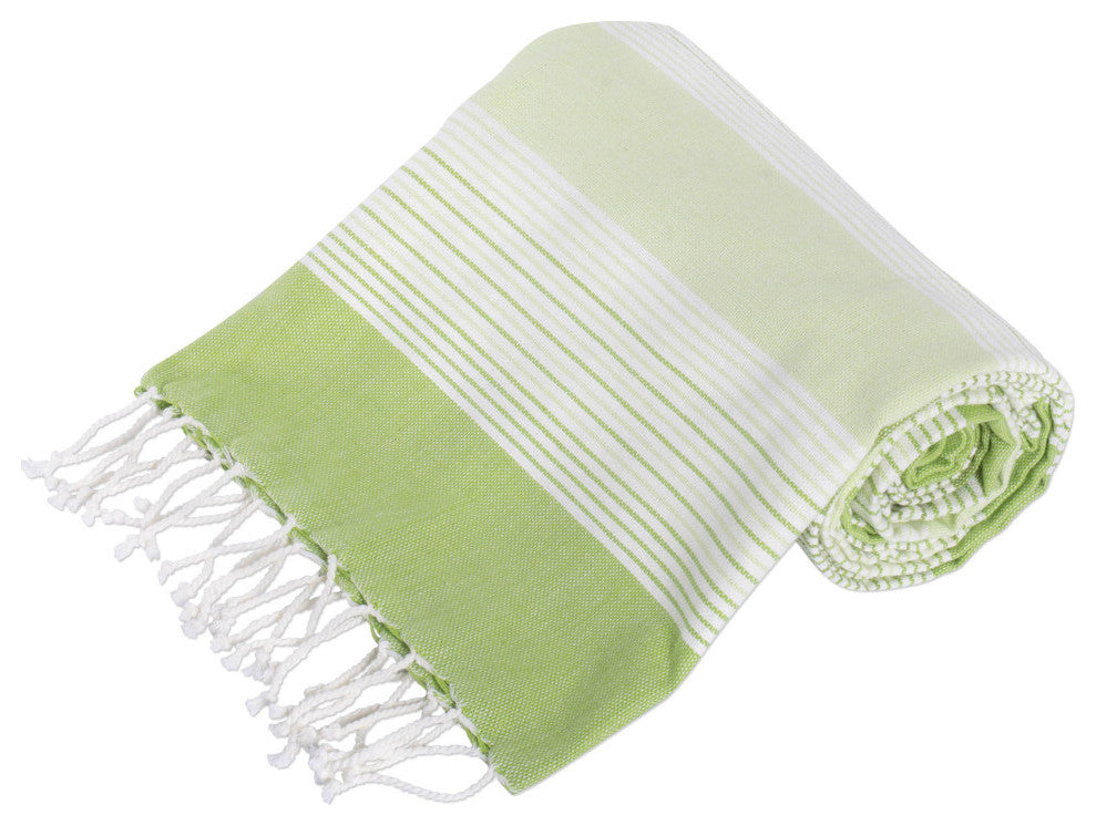 Green Stripe Fouta Towel