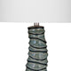 Gallie Table Lamp - Blue Crackle
