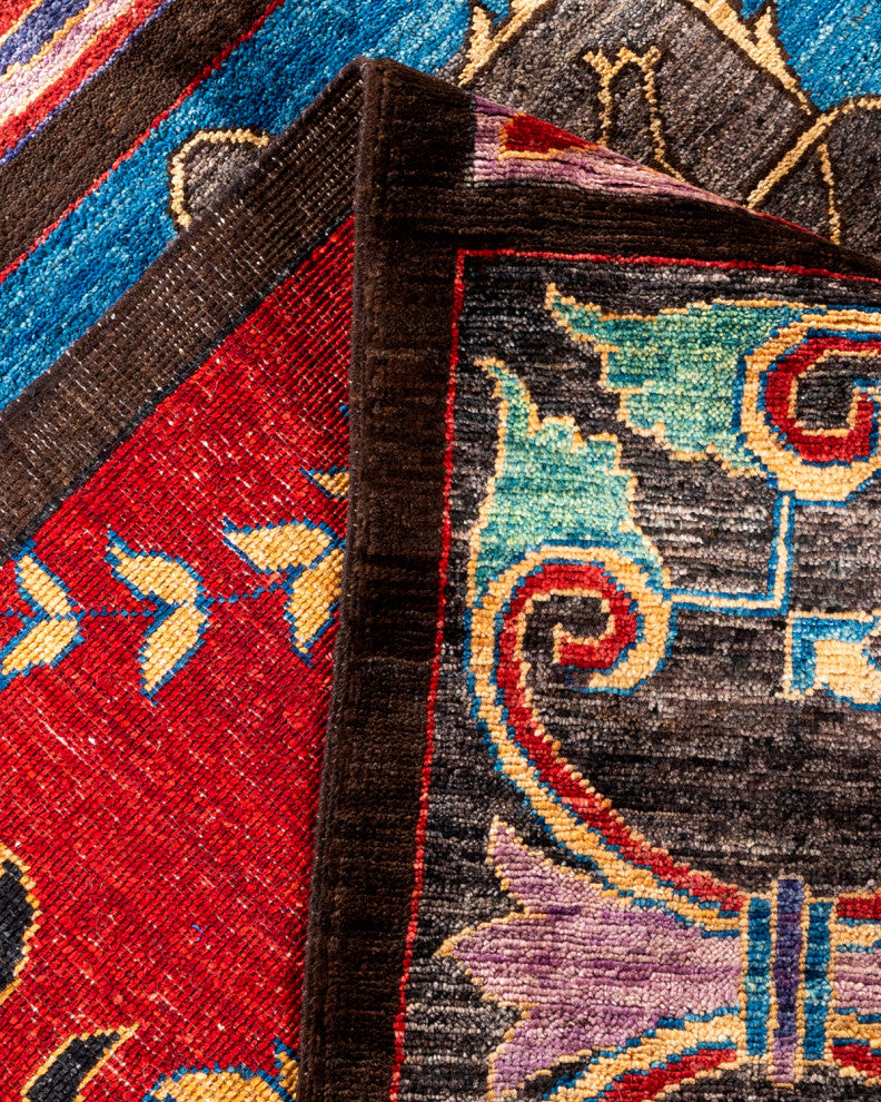 Eclectic, One-of-a-Kind Handmade Area Rug Brown, 17' 7" x 12' 3"