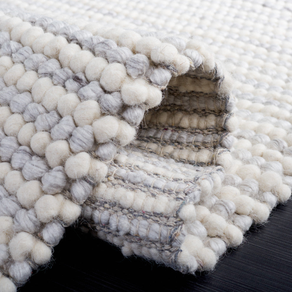 Safavieh Couture Natura Collection NAT220 Rug, Ivory/Light Gray, 8'x10'