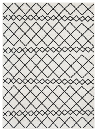 Surya Seville SEV-2320 7'10"x10'2" Rug, Black/White