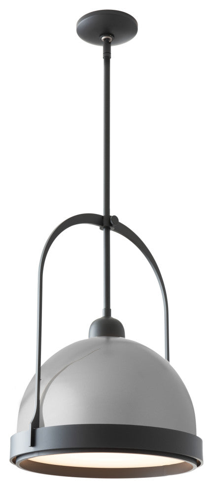 Atlas Small Pendant, Black Finish, Vintage Platinum Accents