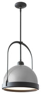 Atlas Small Pendant, Black Finish, Vintage Platinum Accents
