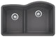 Blanco 441600 Diamond Cinder - double-bowl sink 32"X20" Silgranit Undermount