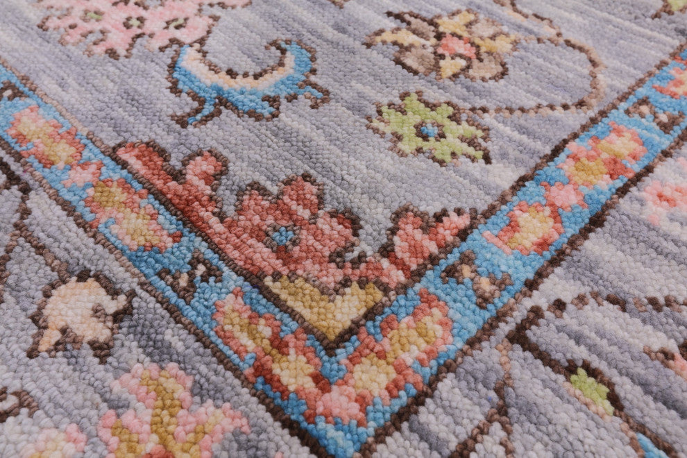 Turkish Oushak Hand Knotted Wool Rug 6' 0" X 9' 5" - Q15672