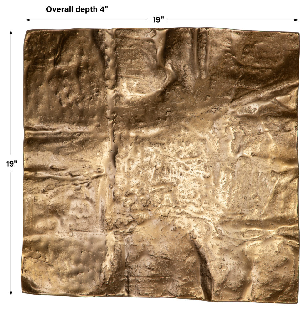 Archive Metal Wall Decor, Brass