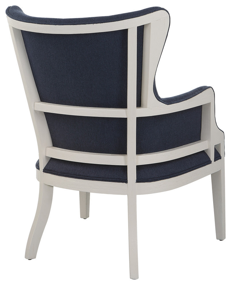 Uttermost 23753 Gordonston Blue Fabric Accent Chair