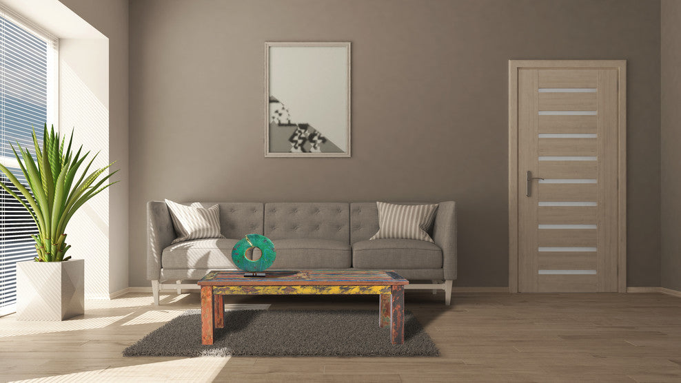 Rectangular Coffee Table made from Recycled Teak Wood Boats
