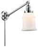 Canton 1-Light Swing Arm, Polished Chrome, Matte White