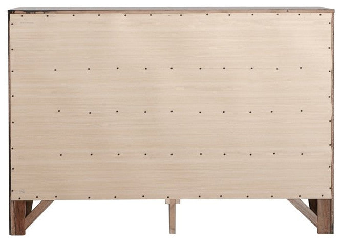 Glory Furniture Marilla 8 Drawer Dresser in Cappuccino