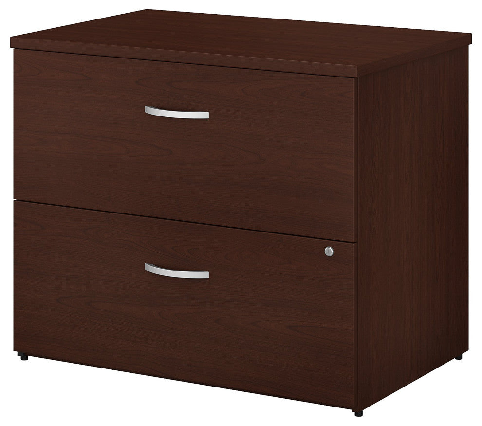 Studio C 2-Drawer Lateral File Cabinet, Harvest Cherry