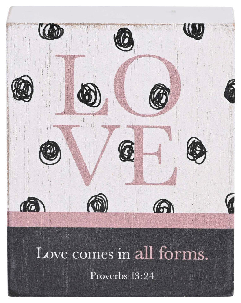Tabletop Plaque Love Proverbs 13:24 3x4