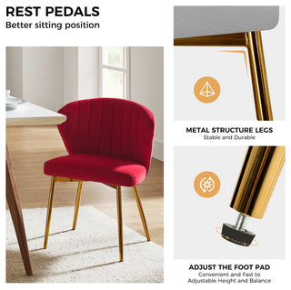 Milia Dining Chair, Red