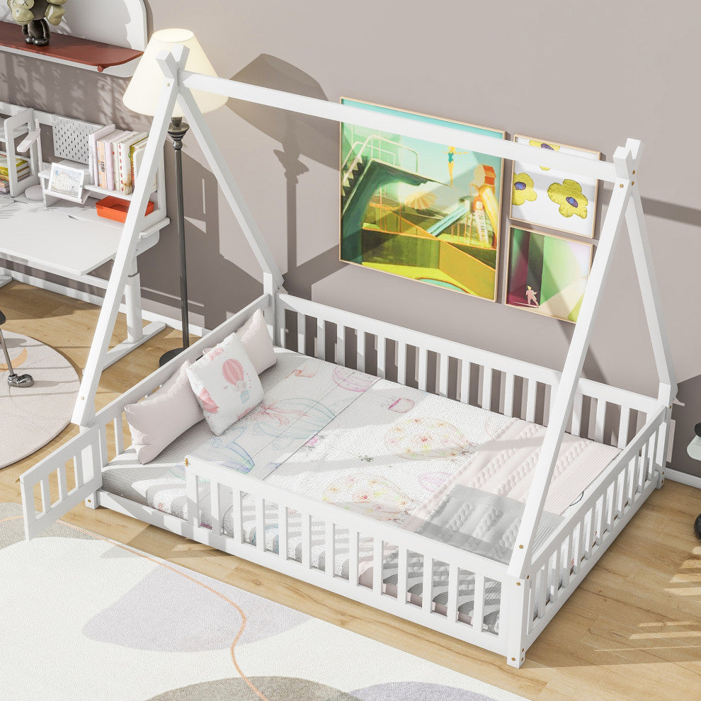 Gewnee Full Tent-shaped Floor Bed