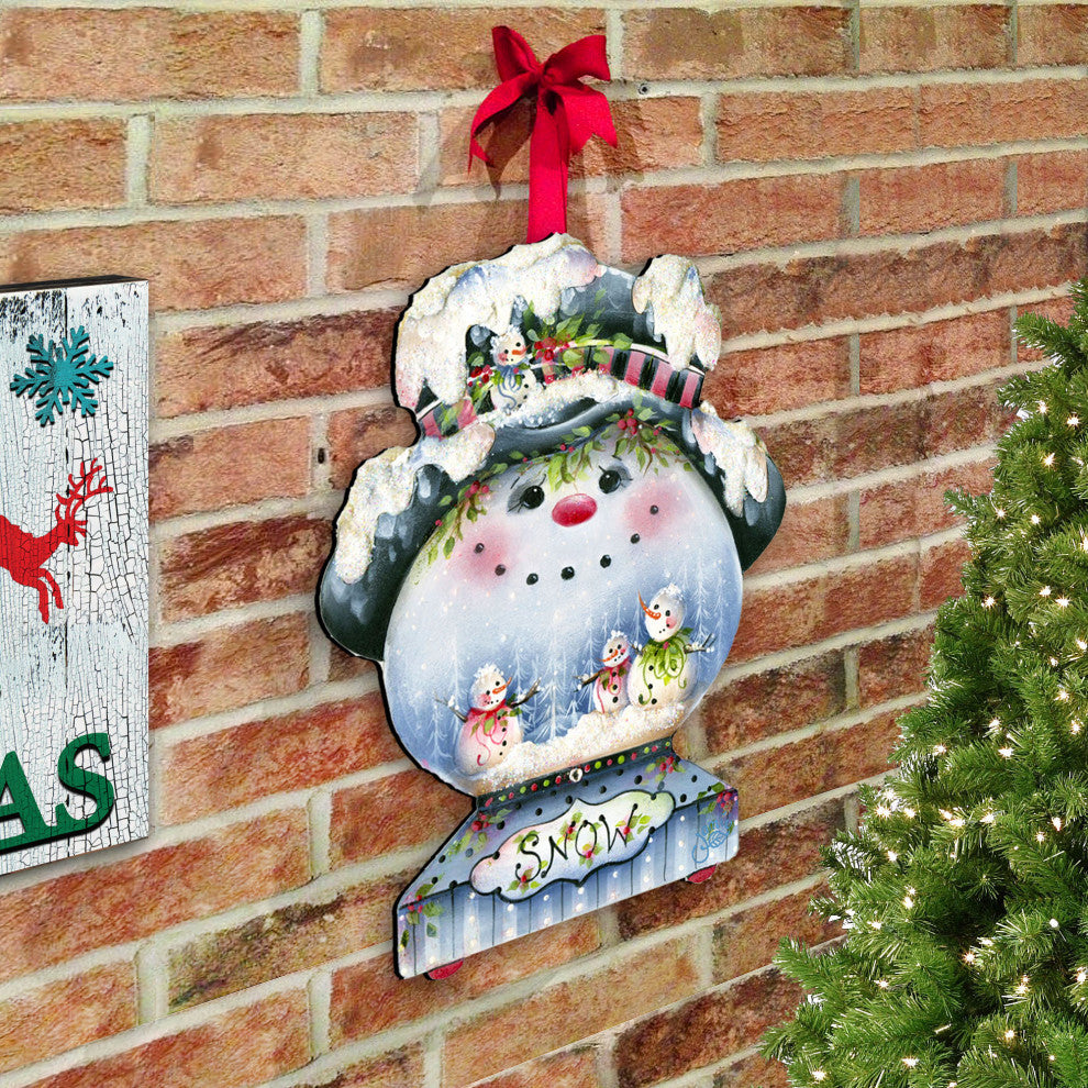 Joe Cool Snow Globe Door Hanger