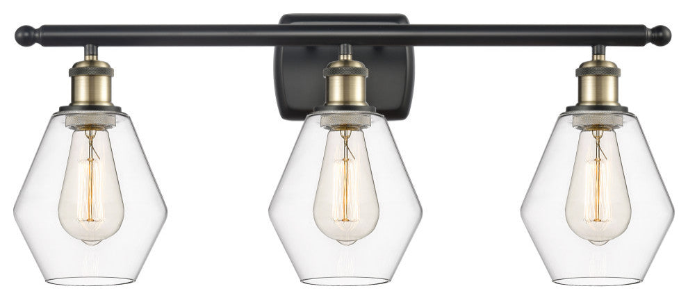 Innovations 516-3W-BAB-G652-6-LED 3-Light Bath Vanity Light, Black Antique Brass
