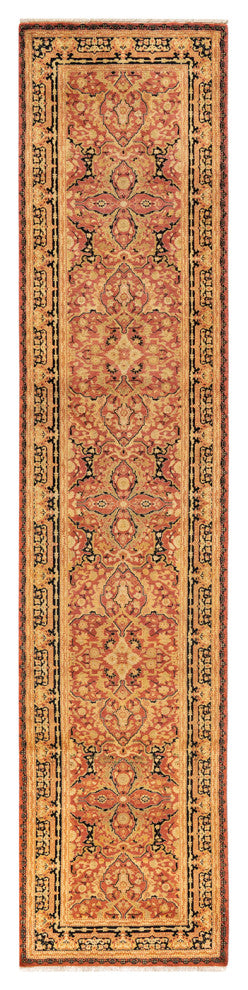 Wundwin One-of-a-Kind Hand-Knotted Runner Orange, 2'8"x12'1"